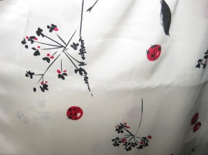 Kimono ladybug fabric